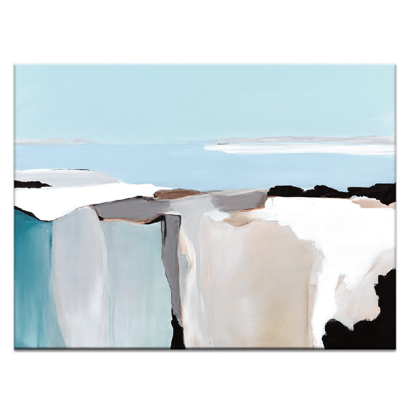Watching The Sea by Brenda Meynell - Print, 41cm H x 51cm W x 3cm D, Wrapped Canvas