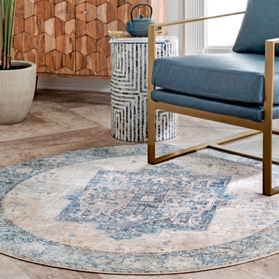 Tapis oriental bleu clair Alieda