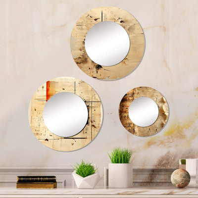 Khady Metal Round Mirror