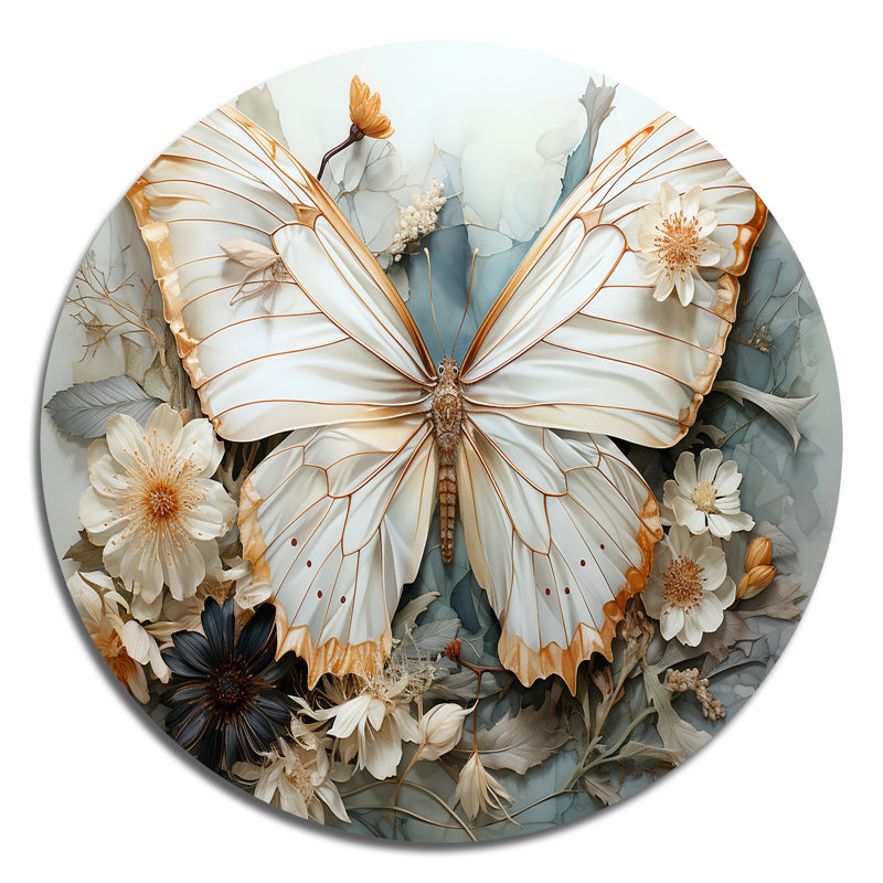 Devereaux - animaux, art en métal rond, H 36 po x l 36 po x P 1 po