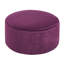Rond mauve enveloppé de velours - 16,5 pouces de hauteur, 29,52 de largeur, idéal pour les espaces de vie modernes