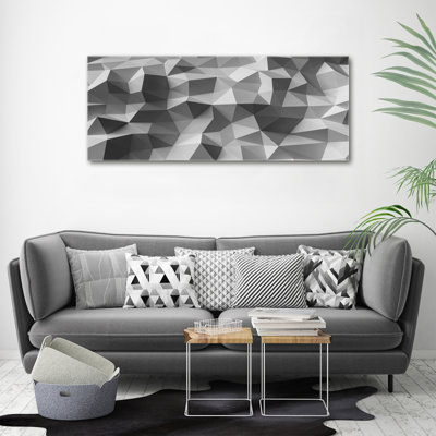 Abstraction triangles 1 Piece Wall Art on Canvas