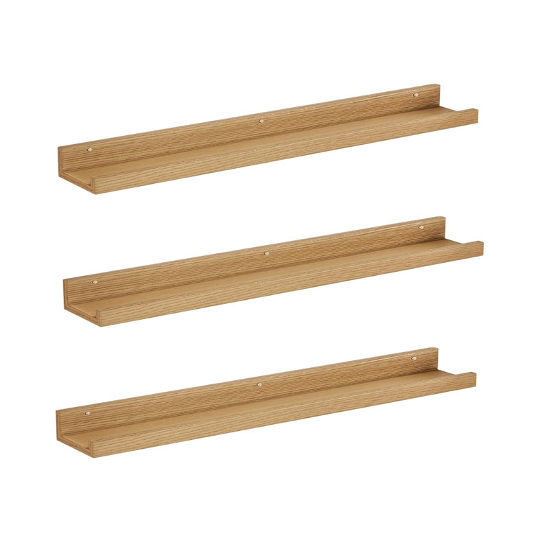 5.08cm H x 91.44cm W Bookcase, Beige