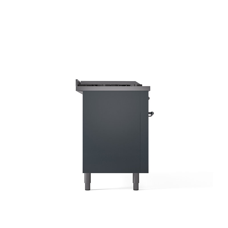 ILVE Nostalgie II 60 Dual Fuel Range, 5 Burners, Griddle, Frenchtop , Liquid Propane, RAL Color/Copper