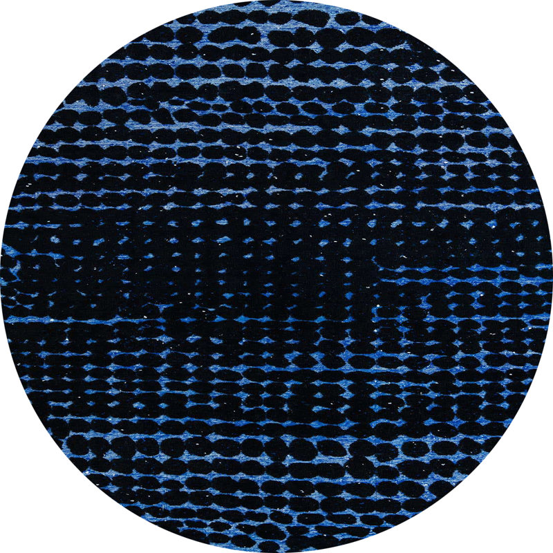 Abstract Indoor Rug, Round 7'