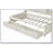 Bed Frame With Side Bookshelves Two Drawers And Built-in USB Port