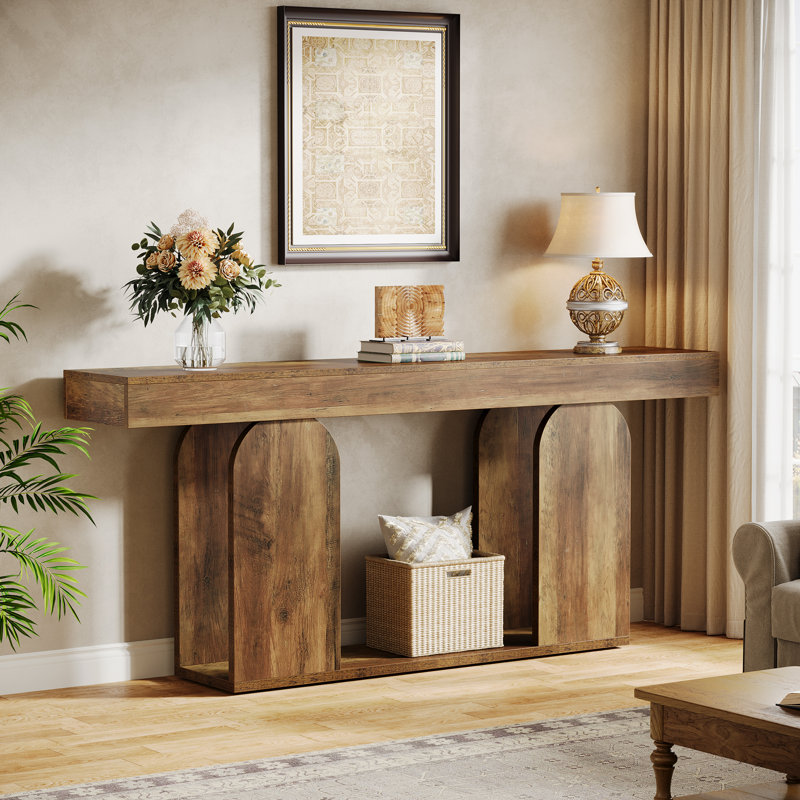 Console de style rustique 70,9 po Gouldner, Brun rétro