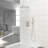Wall Mounted Dual Shower - Finish, With Rainfall And Handheld Showers For Customizable Bath Square Head , 1.8 Gpm Flow Easy Installation Mount