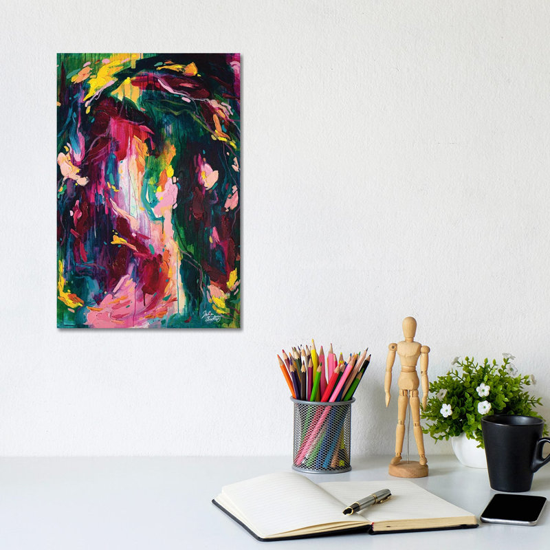 Jewel City by Julia Badow - Wrapped Canvas Painting, 20.32 cm H x 30.48 cm W