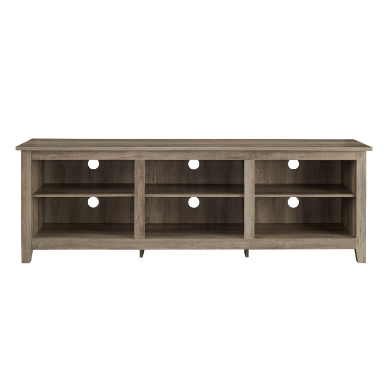 Sunbury Open Storage TV Stand, Gray Wash, 70"