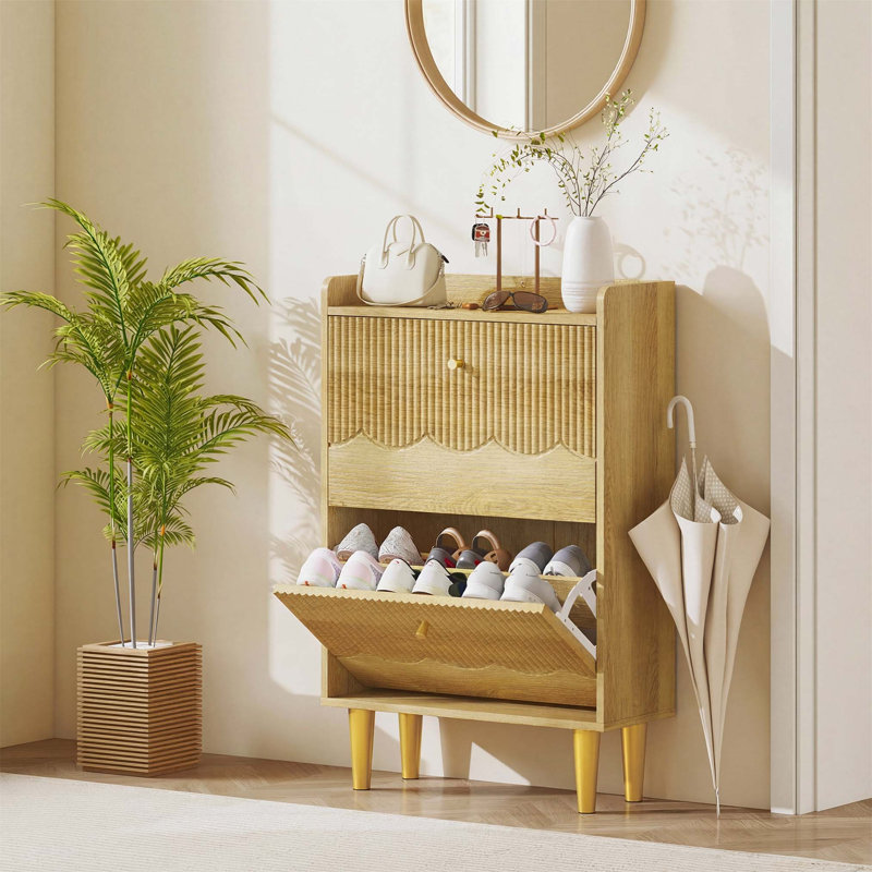 Flip Down Shoe Storage, 92cm H x 60cm W x 24cm D