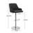 4PCS Adjustable Barstools Swivel PU Counter Height Stools For Pub, Dining Room-2037790066