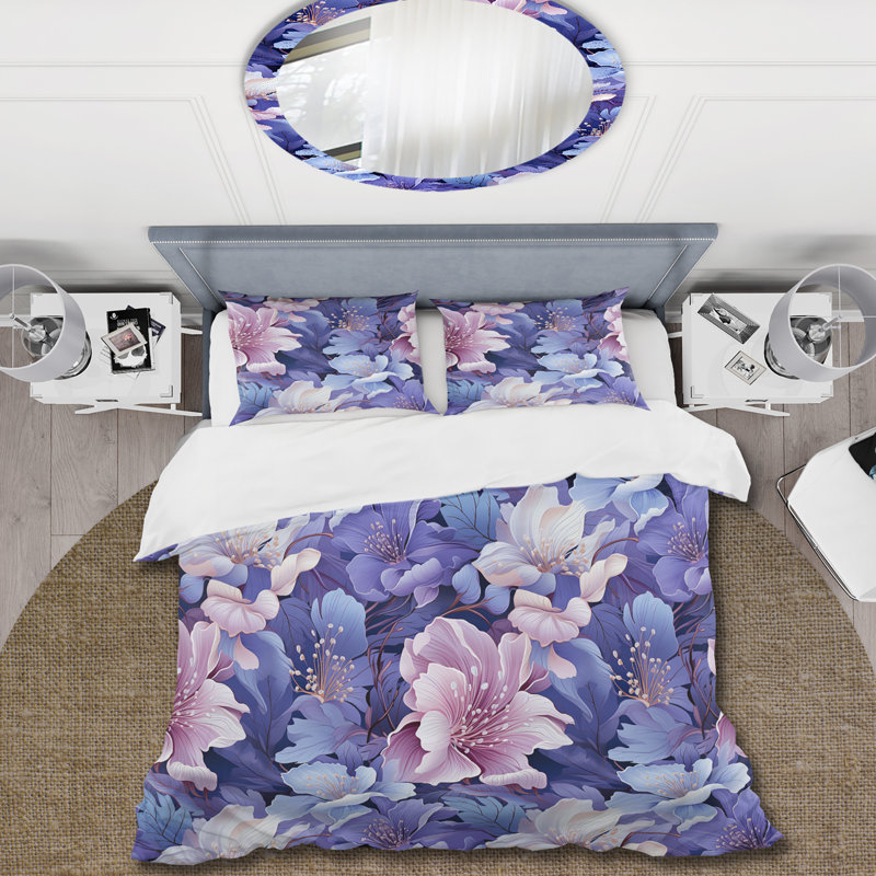Ensemble de housse de couette Tranquil Dreamscape, Housse de couette pour très grand lit et 2 très