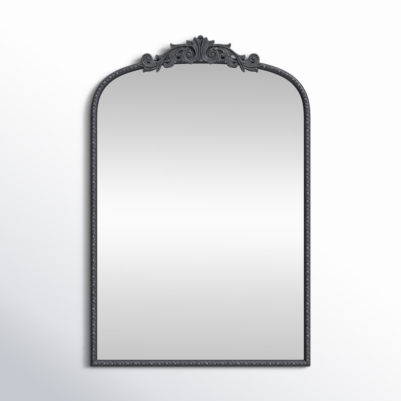 Miroir d'appoint mural Emmeline, Noir, 36 po x 24 po