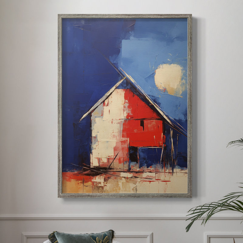«LANDSCAPES Series CXI», reproduction encadrée - bois massif, H 15 po x l 12 po