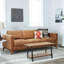 Table basse rustique en bois massif avec tablette de salon 39 po x 20 po 21 po, couleur noyer, noyer, classique