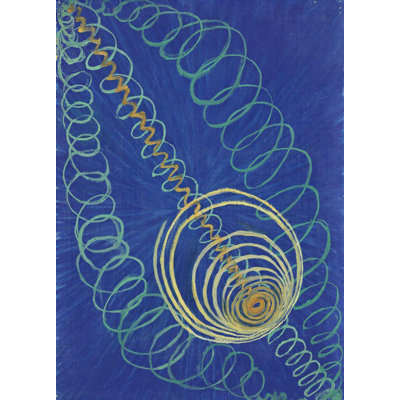 "Primordial Chaos, No. 16, the Wu-Rosen Series. Group 1" by  Hilma Af Klint - Gallery Wrap Canvas Wall Art