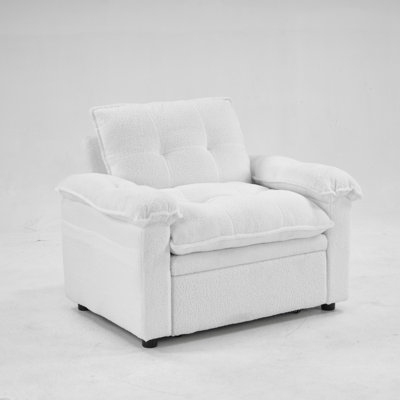 47.2"W Upholstered 3-In-1 Pull-Out Convertible Sleeper Accent Chair Bed(Set Of 4)