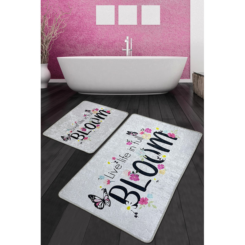 Tapis pour salle de bain Cecili, L 24 po x L 39 po