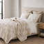 Ensemble de courtepointe mini 3 pièces pour lit King/Cal King, beige/gris-136159292