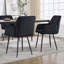 Kilduff Velvet Upholstered Dining Chair with Armrests-110990743-129588259