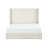 Boucle Upholstered Wingback Bed Frame, King Size, 52.3" High Headboard, Modern Look, Base, Easy Assembly, , Minimalist, Chic Platform Comfortable And , Simple Bedroom Centerpiece