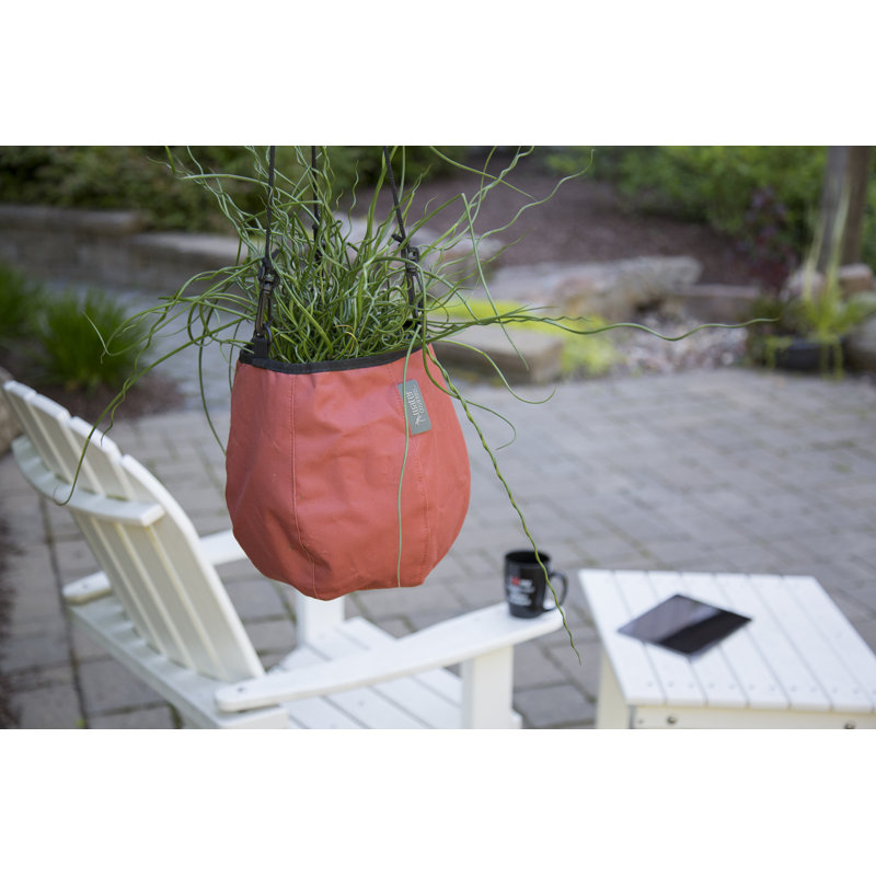 Pot à fleurs suspendu Natural Fibers, Rouge
