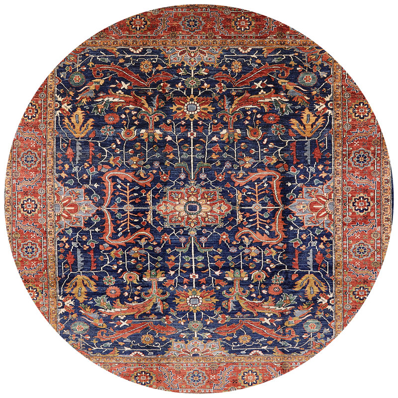 Oriental Indoor Rug, Round 4'
