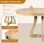 Table de salle à manger ronde extensible pour 4-6 personnes pour la cuisine et le salon-1032144524