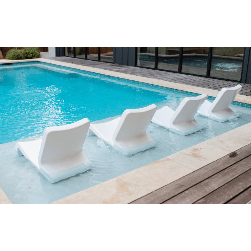 Line Outdoor Lounge Chair, Highcloud White