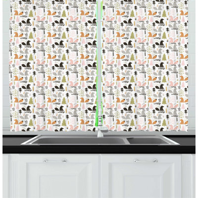 Floral Kitchen Curtain