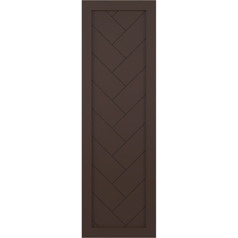 Volets à fixation fixe en PVC True Fit, 12", Raisin brun, 70"
