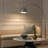 Olivia 75" Modern Industrial LED Arc Floor Lamp with Silver Chrome Finish, White Marble Base, and Metal Bowl Shade, Bulb Included-89267732-89267741