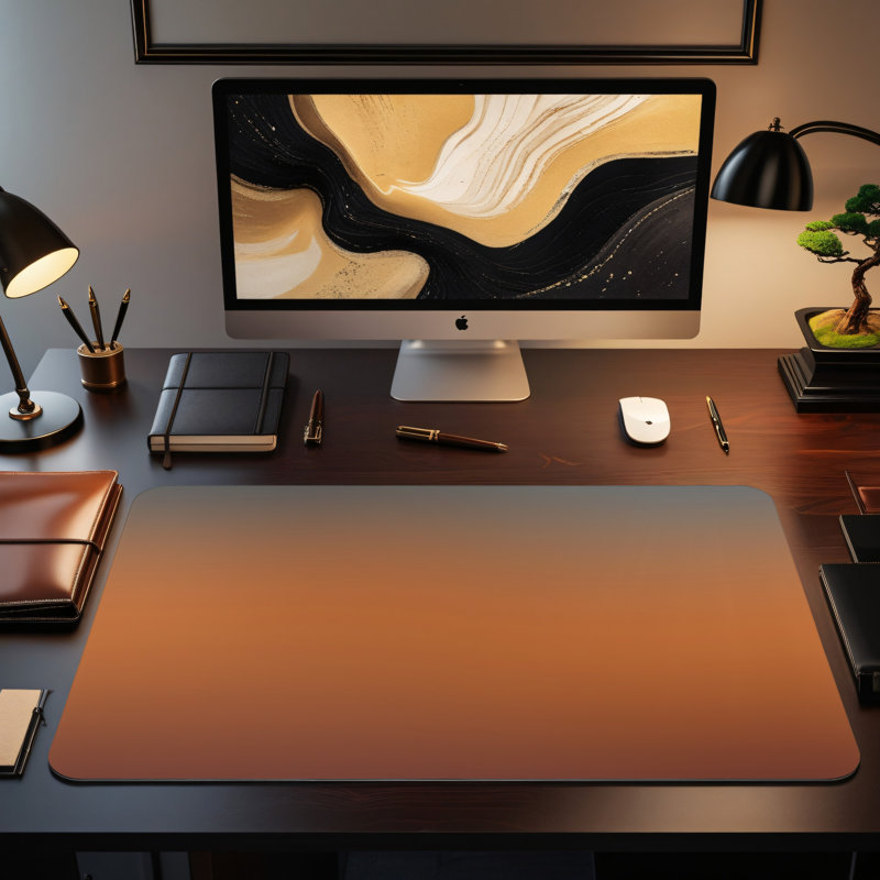 Polyester Desk Pad, 14.4x12.1