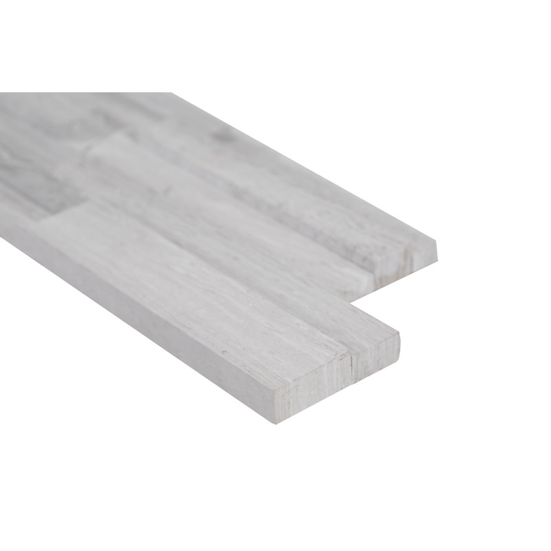 6 in. x 24 in. Honed Natural Stone Ledger Panel Wall Tile, Tivoli Sand