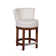 Upholstered Stool with Solid Wood Frame