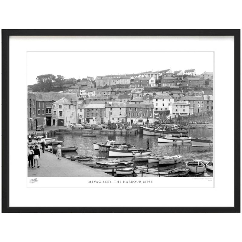 Mevagissey, The Harbour C1955 - Single Picture Frame Print, 28cm H x 36cm W x 2.3cm D