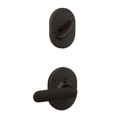 Schlage Interior Handleset And Davlin Lever And Interior Single Cylinder Deadbolt Thumbturn With Remsen Trim (Exterior Portion Sold Separately)