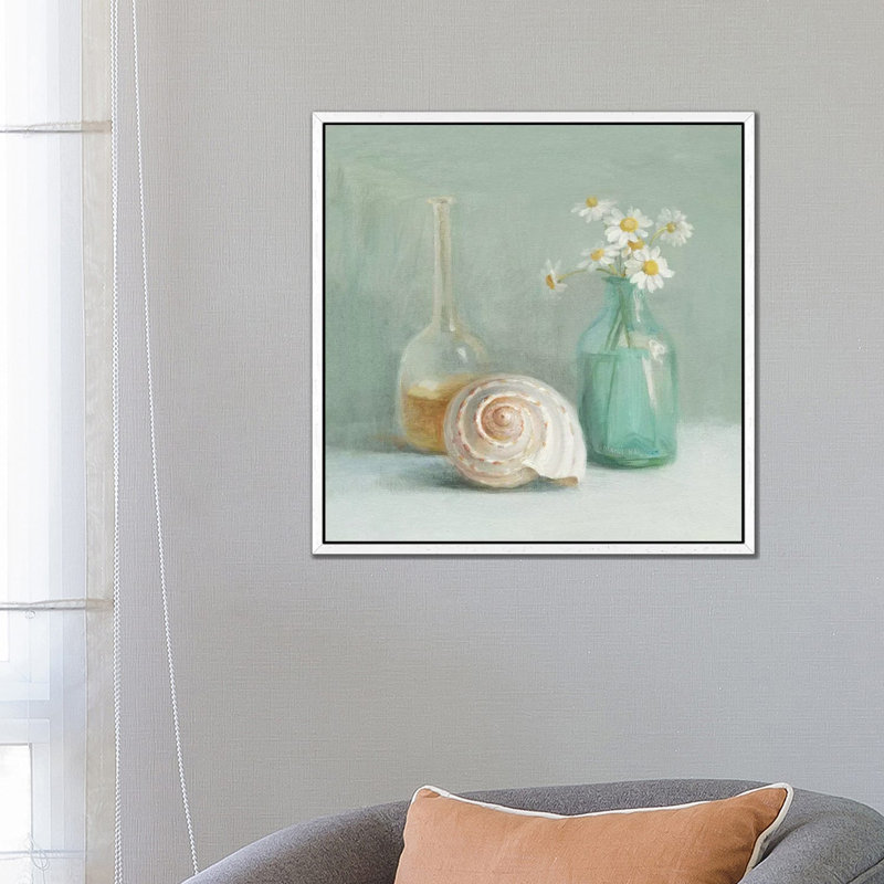 Chamomile Spa by Danhui Nai - Print on Canvas, White Framed, 66.04 cm H x 66.04 cm W
