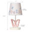 Lampe de chambre de bébé papillon rose avec abat-jour floral et ampoule Baby Blooms