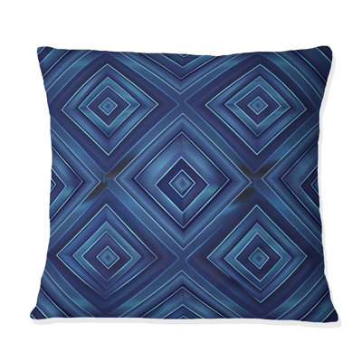 Coussin Blue Modern Maze III - Modern