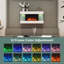 Brayden Studio 82 cm W White Electric Fireplace with 5000 BTU