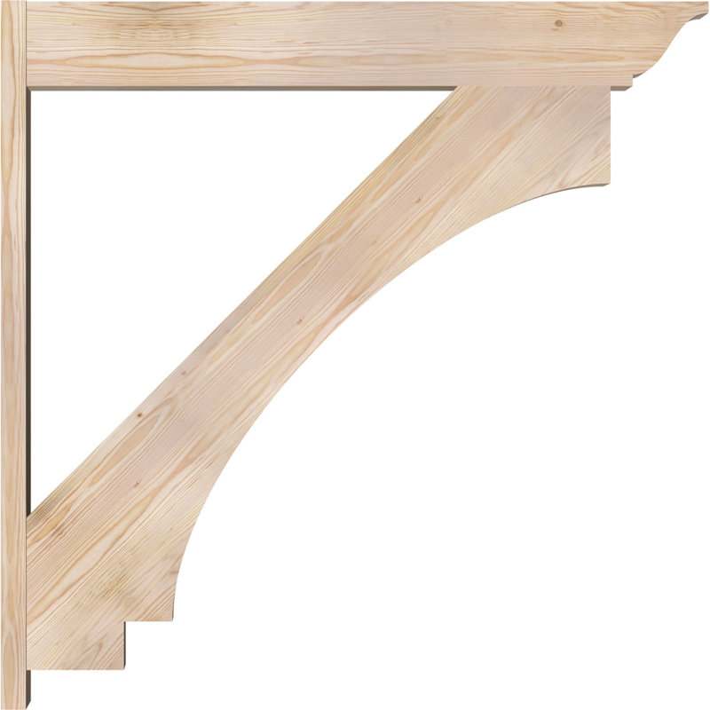 Persienne impériale traditionnelle, Sapin Douglas de 6 po (sciage brut), P 46 po x H 46 po