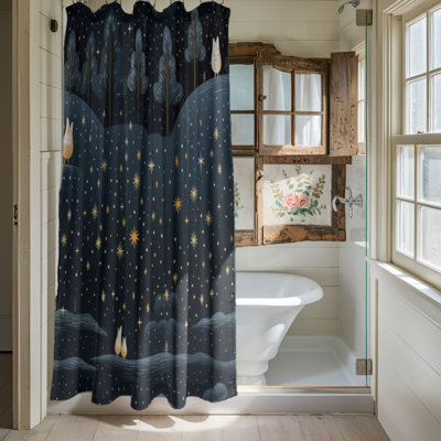 Christmas Stars - Rideau de douche Premium