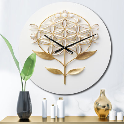 Horloge murale Crystofer - Abstract Botanicals