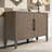47.25-Inch Storage Cabinet with Metal Handles,Pine Veneer and 2 Doors-1601200456
