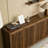 Walnut Sideboard Buffet Cabinet With Storage