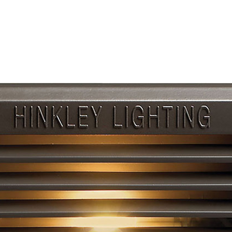 Brick and Step 120V 7.5-in Rectangle Step Light, Bronze, Bulb Included