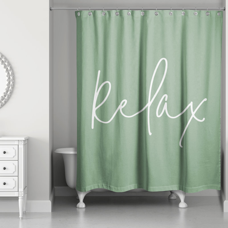 Rideau de douche Perine, Vert