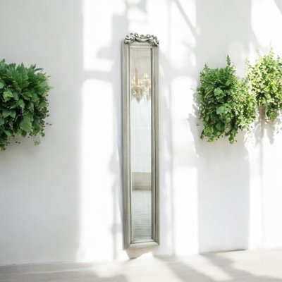 Modern Lida Skinny Full Length Mirror – Stylish & Decorative Wall Mirror for Bedroom, Hallway, or Dressing Room